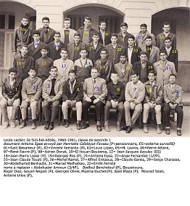 COLLEGE MODERNE LECLERC SIDI BEL ABBES 1960-61-2 EME 1